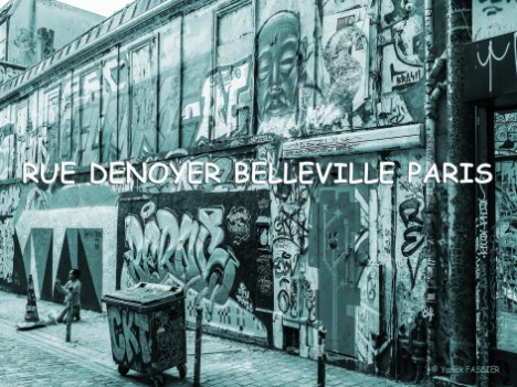 Rue Denoyer Belleville Paris
